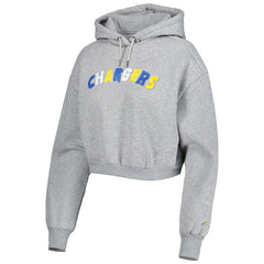 Los Angeles Chargers The Wild Collective Women's Cropped Pullover Hoodie