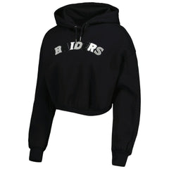 Las Vegas Raiders The Wild Collective Women's Cropped Pullover Hoodie
