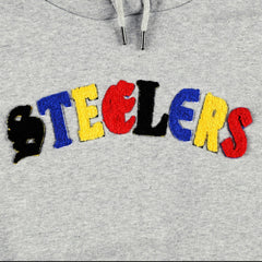 Pittsburgh Steelers The Wild Collective Women's Cropped Pullover Hoodie