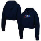 Tennessee Titans The Wild Collective Women's Cropped Pullover Hoodie