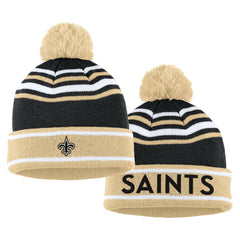 New Orleans Saints WEAR by Erin Andrews Women's Colorblock Cuffed Knit Hat with Pom and Scarf Set