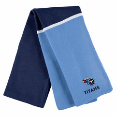 Tennessee Titans WEAR by Erin Andrews Women's Colorblock Cuffed Knit Hat with Pom and Scarf Set