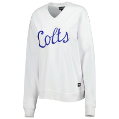 Indianapolis Colts The Wild Collective Women's Cheer V-Neck Fleece Pullover Sweatshirt