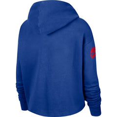 Philadelphia 76ers Women's Split Flip Courtside Cropped Pullover Hoodie Discount
