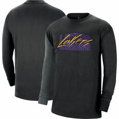 Los Angeles Lakers Courtside Versus Flight MAX90 Long Sleeve T-Shirt Discount