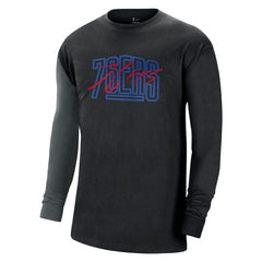 Philadelphia 76ers Courtside Versus Flight MAX90 Long Sleeve T-Shirt For Sale