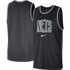 Brooklyn Nets Courtside Versus Force Split DNA Performance Mesh Tank Top Discount