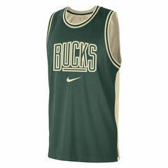 Milwaukee Bucks Courtside Versus Force Split DNA Performance Mesh Tank Top On Sale