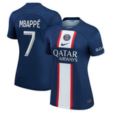 Kylian Mbappé Paris Saint-Germain Women's 2022/23 Home Replica Player Jersey Blue - Nike