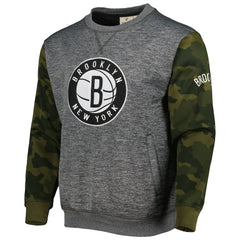 Brooklyn Nets Camo Stitched Sweatshirt For Sale