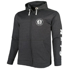 Brooklyn Nets Big & Tall Down and Distance Full-Zip Hoodie Discount
