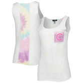 Chicago Cubs Refried Apparel Women's Tie-Dye Tank Top | MLB Sale