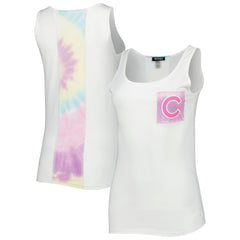Chicago Cubs Refried Apparel Women's Tie-Dye Tank Top | MLB Sale