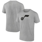Utah Jazz Solid Primary Logo T-Shirt On Sale