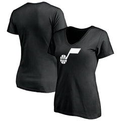 Utah Jazz Women's Primary Team Logo V-Neck T-Shirt On Sale