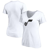 Utah Jazz Women's Primary Team Logo V-Neck T-Shirt Outlet