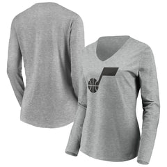 Utah Jazz Women's Primary Logo Team Long Sleeve V-Neck T-Shirt Online