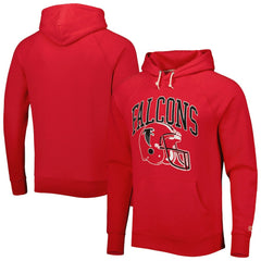 Atlanta Falcons Homage Retro Helmet Tri-Blend Raglan Pullover Hoodie
