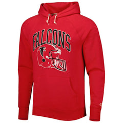 Atlanta Falcons Homage Retro Helmet Tri-Blend Raglan Pullover Hoodie