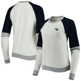 Tennessee Titans Antigua Women's Avenue Raglan Pullover Sweatshirt