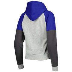 Los Angeles Rams Antigua Women's Lightweight Jackpot Raglan Half-Zip Pullover Hoodie