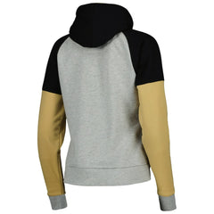New Orleans Saints Antigua Women's Lightweight Jackpot Raglan Half-Zip Pullover Hoodie
