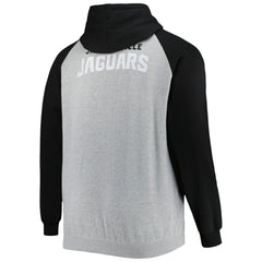 Jacksonville Jaguars Big & Tall Fleece Raglan Full-Zip Hoodie Jacket