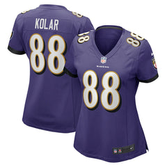 Baltimore Ravens Nike Charlie Kolar Women's Player Game Jersey