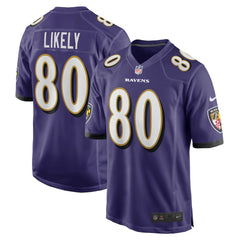 Baltimore Ravens Nike Isaiah Likely Player Game Jersey