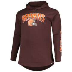 Cleveland Browns Fanatics Big & Tall Front Runner Pullover Hoodie