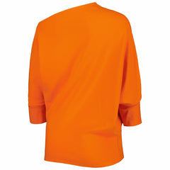 Cincinnati Bengals KIYA TOMLIN Women's Twisted Tri-Blend Asymmetrical 3/4-Dolman Sleeve Sweatshirt