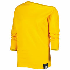 Pittsburgh Steelers KIYA TOMLIN Women's Twisted Tri-Blend Asymmetrical 3/4-Dolman Sleeve Sweatshirt