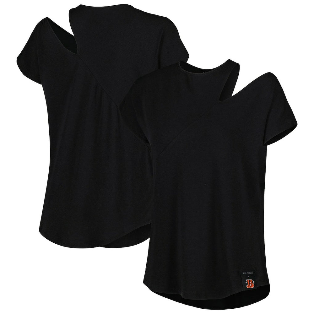 Cincinnati Bengals KIYA TOMLIN Women's Cut Out Tri-Blend Shirt