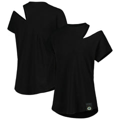 Green Bay Packers KIYA TOMLIN Women's Cut Out Tri-Blend Shirt