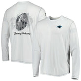 Carolina Panthers Tommy Bahama Laces Out Billboard Long Sleeve T-Shirt