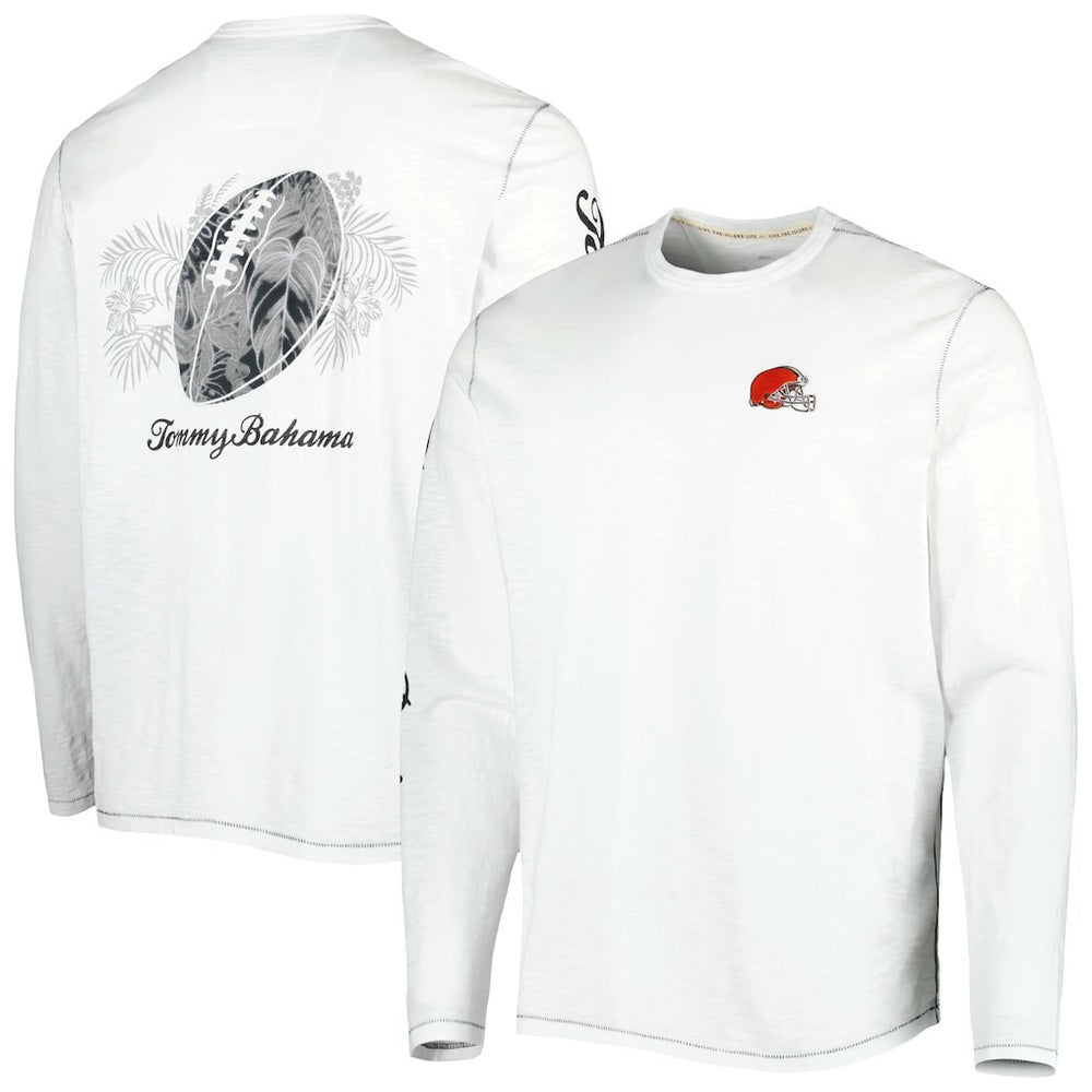 Cleveland Browns Tommy Bahama Laces Out Billboard Long Sleeve T-Shirt