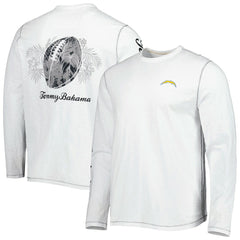 Los Angeles Chargers Tommy Bahama Laces Out Billboard Long Sleeve T-Shirt