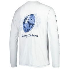 New England Patriots Tommy Bahama Laces Out Billboard Long Sleeve T-Shirt
