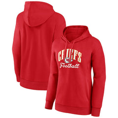 Kansas City Chiefs Fanatics Women's Team Logo Victory Script Pullover Hoodie