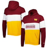 Washington Commanders New Era Colorblock Current Pullover Hoodie