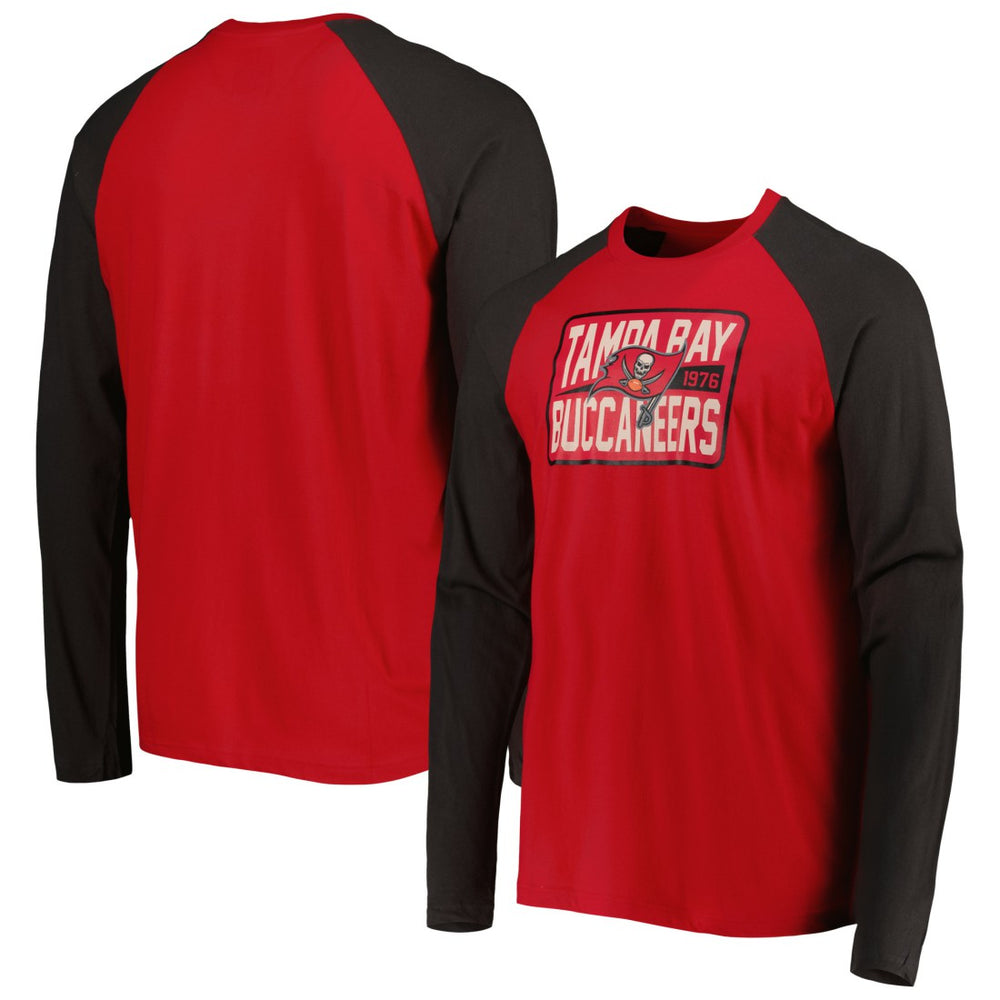 Tampa Bay Buccaneers New Era Current Raglan Long Sleeve T-Shirt