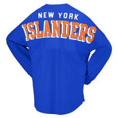 New York Islanders Fanatics Women's Spirit Lace-Up V-Neck Long Sleeve Jersey T-Shirt Online