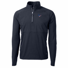 Houston Texans Cutter & Buck Adapt Eco Knit Hybrid Recycled Quarter-Zip Pullover Top