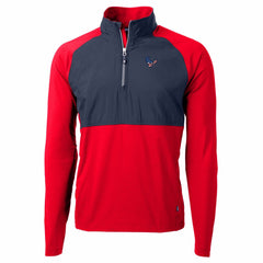 Houston Texans Cutter & Buck Adapt Eco Knit Hybrid Recycled Quarter-Zip Pullover Top