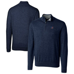 New York Giants Cutter & Buck Lakemont Quarter-Zip Pullover Sweater