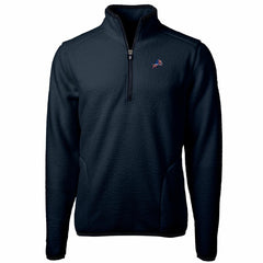 Detroit Lions Cutter & Buck Big & Tall Cascade Eco Sherpa Fleece Quarter-Zip Pullover Jacket