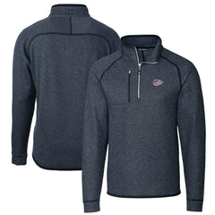 Kansas City Chiefs Cutter & Buck Big & Tall Mainsail Sweater Knit Half-Zip Pullover Jacket