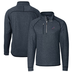 Detroit Lions Cutter & Buck Big & Tall Mainsail Sweater Knit Half-Zip Pullover Jacket