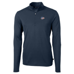 Kansas City Chiefs Cutter & Buck Big & Tall Virtue Eco Pique Recycled Quarter-Zip Jacket