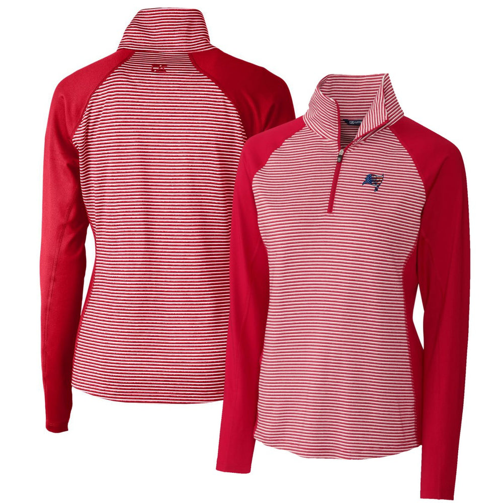 Tampa Bay Buccaneers Cutter & Buck Women's Forge Tonal Half-Zip Top